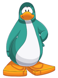pinguino defrente modelando
